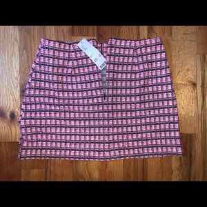 UO Plaid High Waisted Pink Skirt
